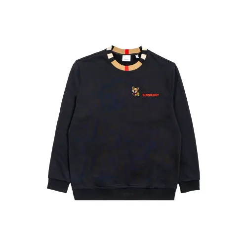 Burberry T Shirts Unisex Black Crew Neck Moderate