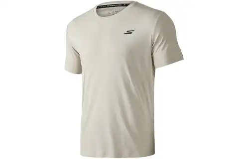 Skechers T Shirt Men's Silver Gray