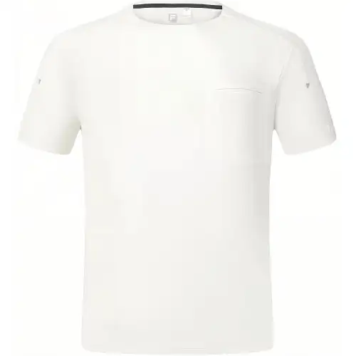 FILA T Shirts Men's White Crew Neck Moderate