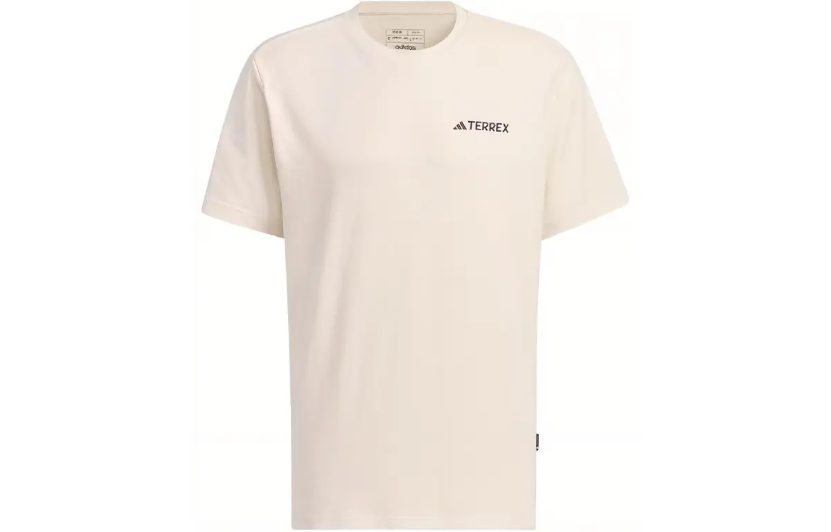 Adidas T-Shirts Men's Undyed Crew Neck Moderate Straight Fit