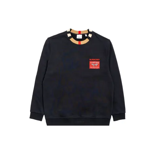 Burberry T Shirts Unisex Black Crew Neck Moderate