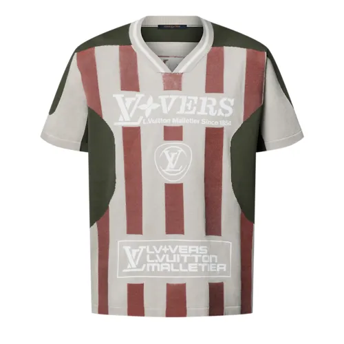 LOUIS VUITTON Intarsia Short Sleeved V Neck Top