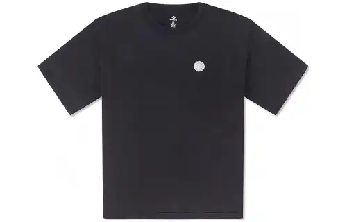 Converse T Shirts Unisex Black Crew Neck Moderate