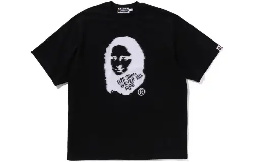 A BATHING APE T Shirts Men's Crew Neck Moderate Straight Fit