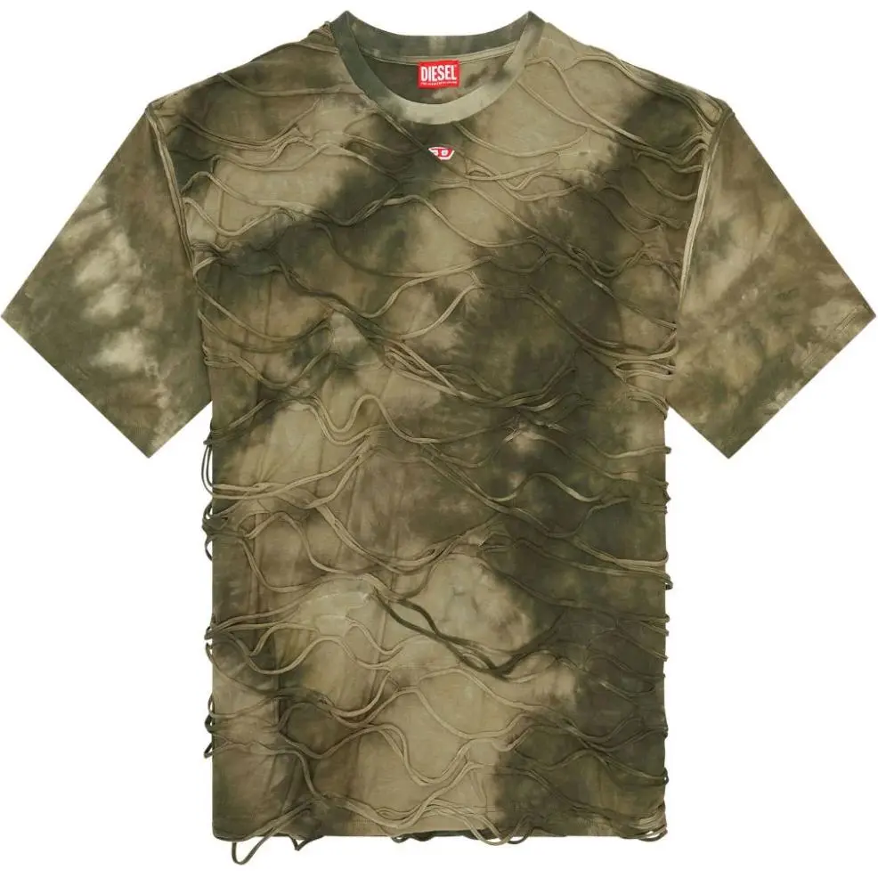 DIESEL T Boxket Floating Strands Tie Dyed T Shirt
