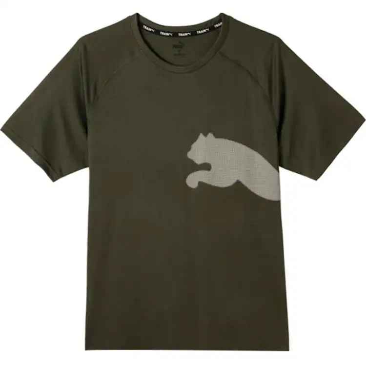 PUMA Raglan Sleeve T-Shirt Men's Dark Olive