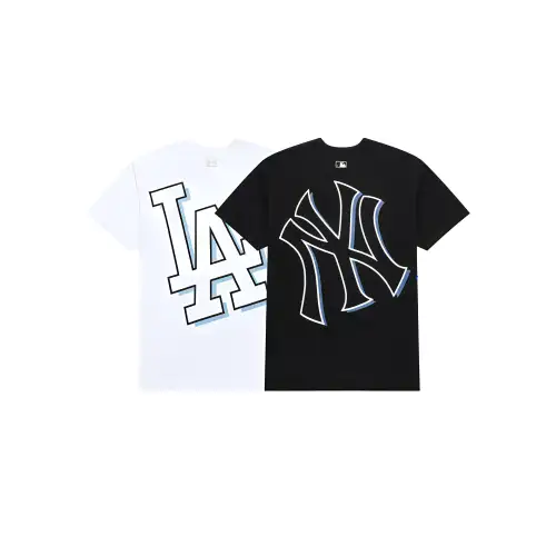 MLB New York Yankees Los Angeles Dodgers T Shirt Unisex 2 Pack