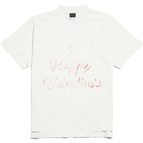 Balenciaga SS25 T Shirt Slim Fit Unisex White