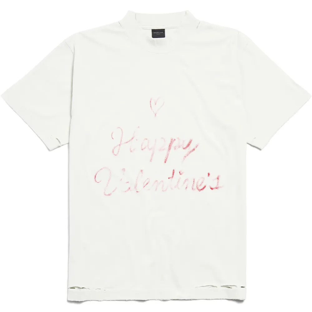 Balenciaga SS25 T Shirt Slim Fit Unisex White