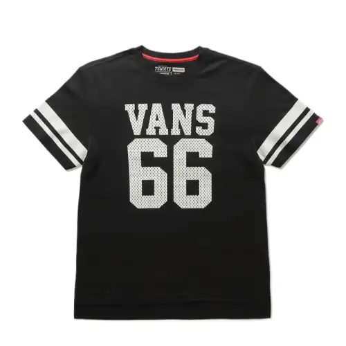 Vans T Shirts Men's Black Crew Neck Moderate Straight Fit