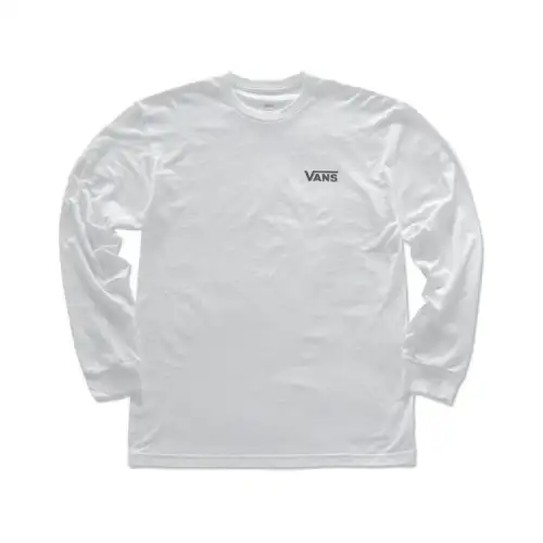 Vans T Shirts Men's White Crew Neck Moderate Straight Fit