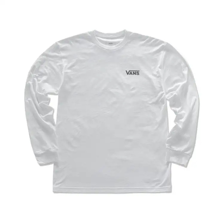 Vans T Shirts Men's White Crew Neck Moderate Straight Fit