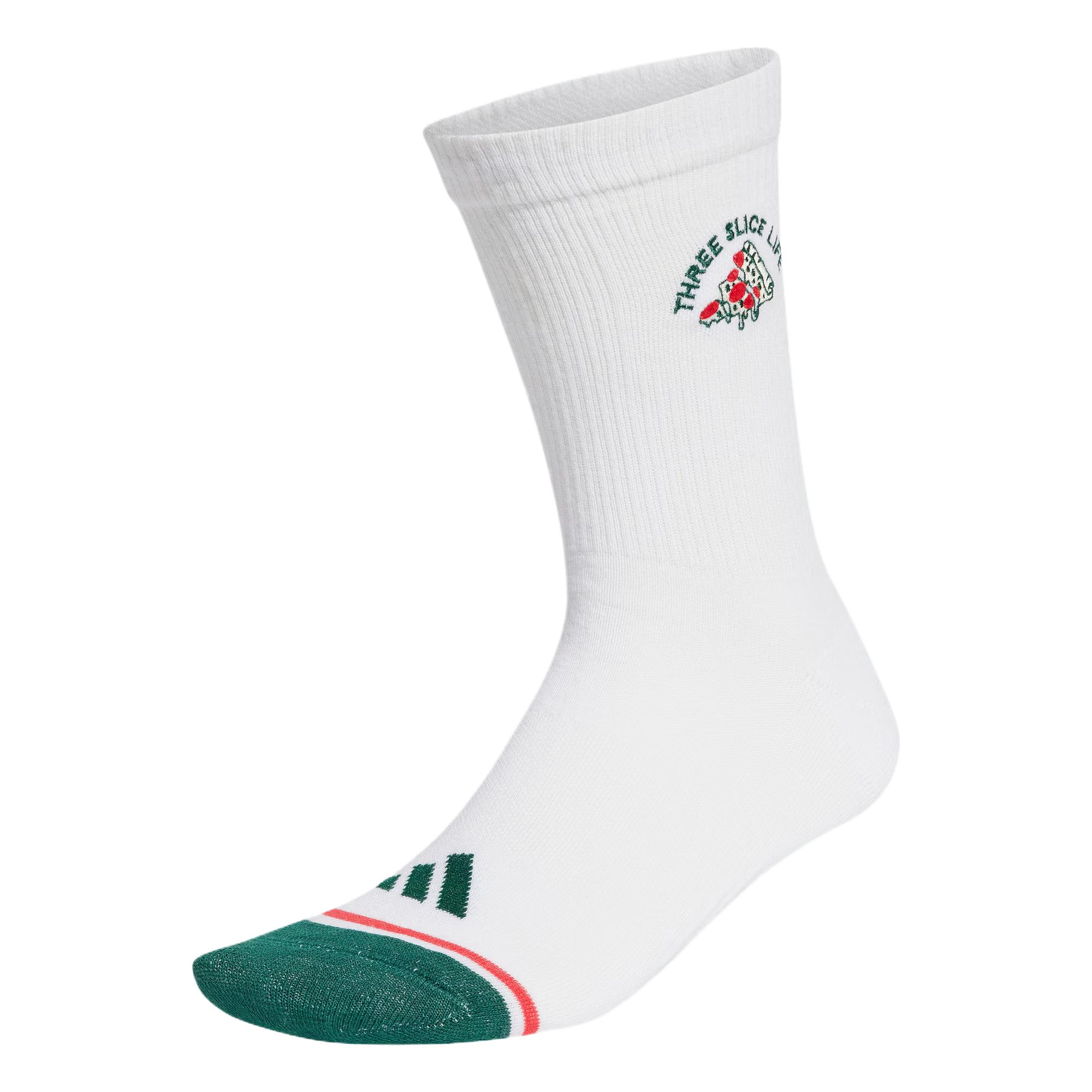 Adidas GRAPHIC SOCKS Crew Socks Unisex 1 Pack White/Forest Green