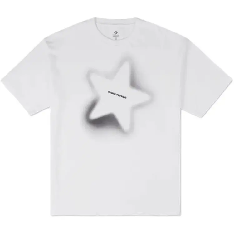 Converse T-Shirts Men's White Crew Neck Moderate