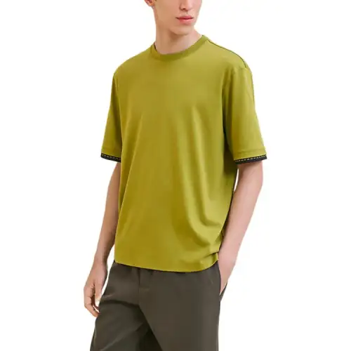 HERMES T Shirts Men's Fennel Crew Neck Moderate