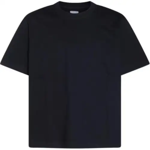 Bottega Veneta Check Detailed Crewneck T Shirt