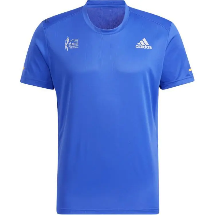 Adidas T-Shirts Men's Blue Crew Neck Moderate