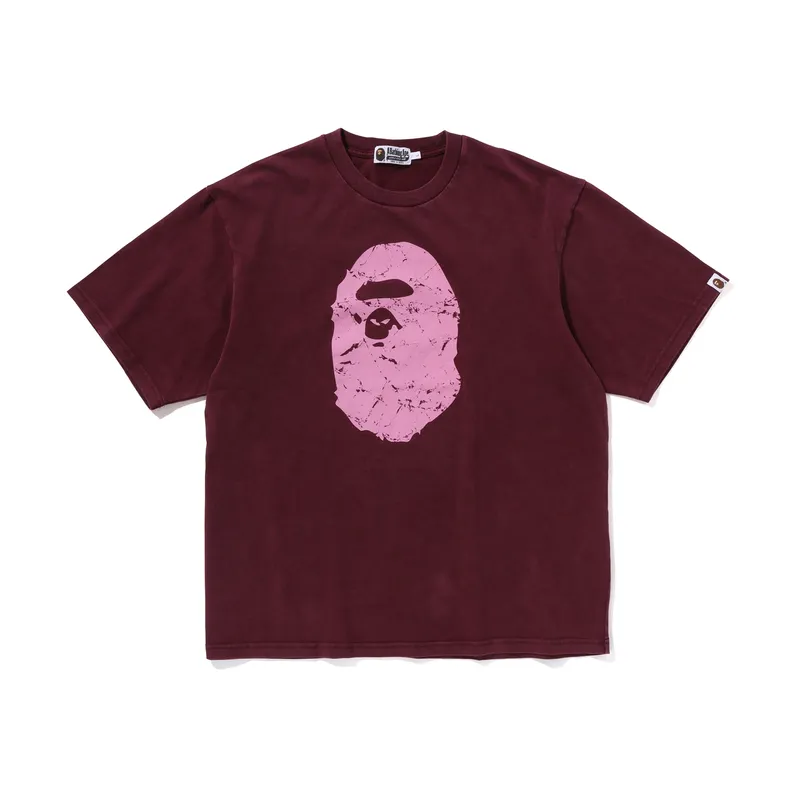 A Bathing Ape heavy washed ape-head T-shirt