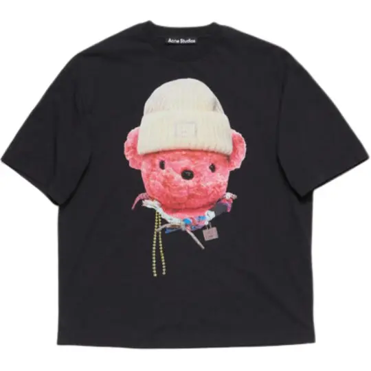 Acne Studios Teddy Printed Crewneck T-Shirt