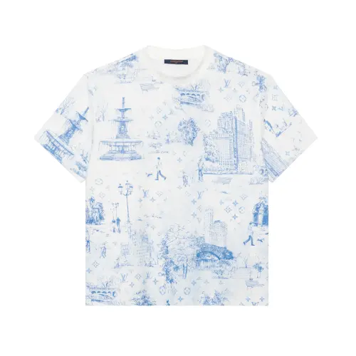 LOUIS VUITTON Printed Cotton Pique T Shirt
