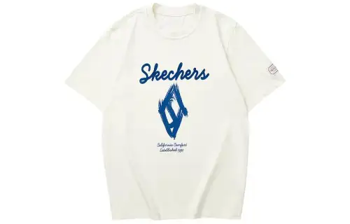 Skechers T Shirt Unisex Butter Ecru