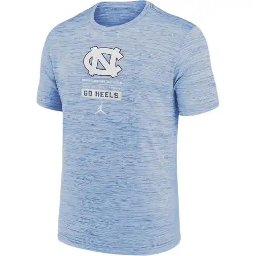 Jordan North Carolina Tar Heels Campus Center Block Velocity Men's Nike Dri FIT College T Shirt