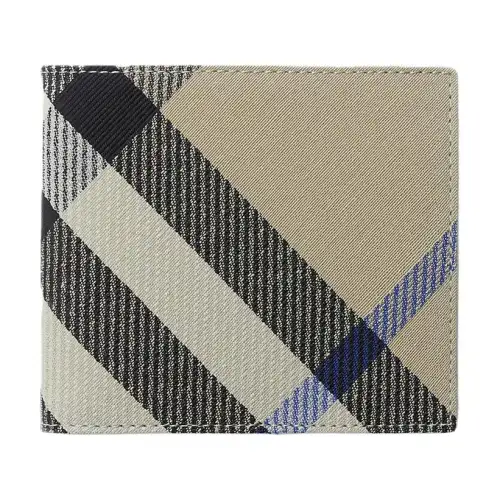 Burberry Leather Wallet Men's Moss Green