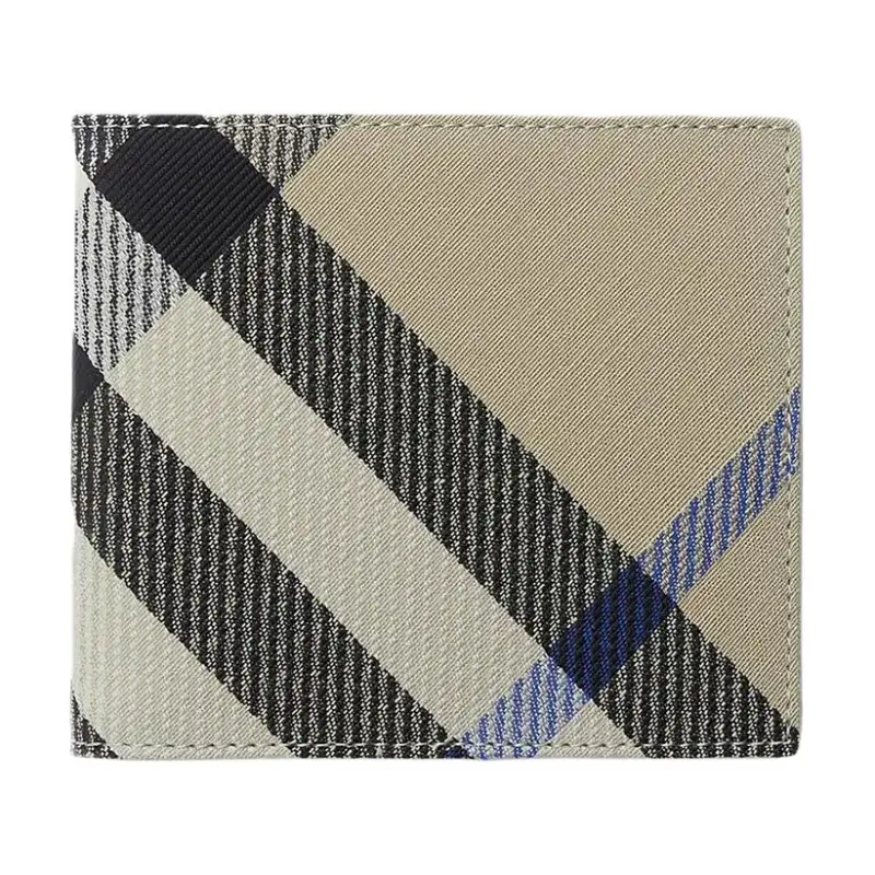 Burberry Leather Wallet Men's Moss Green