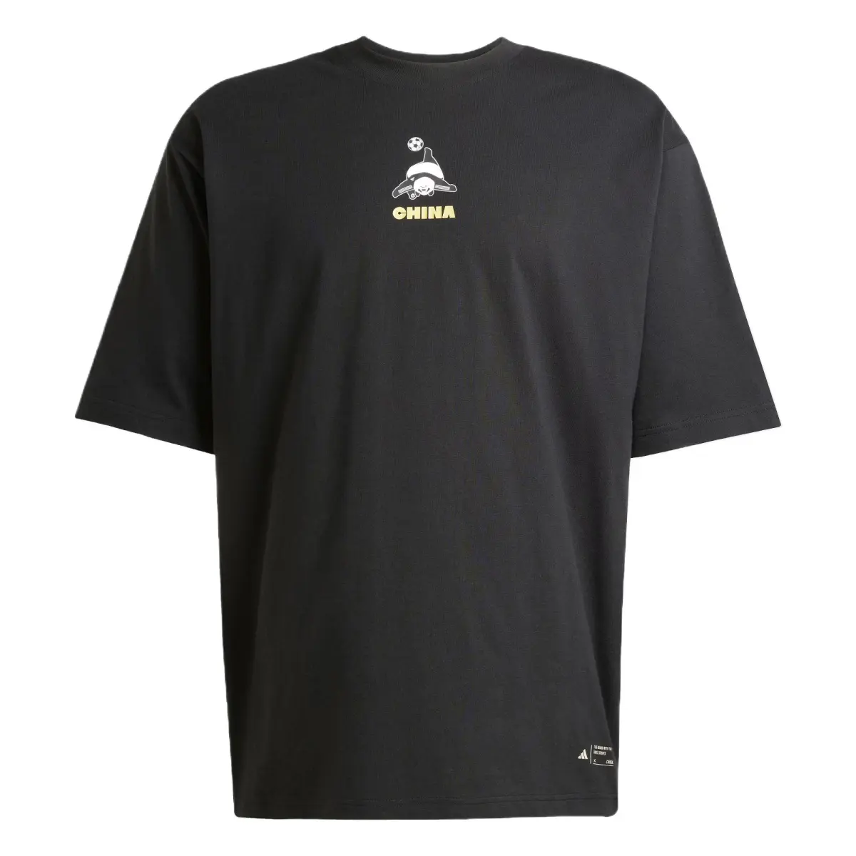 Adidas M PANDA GOAL T Shirt Unisex Black