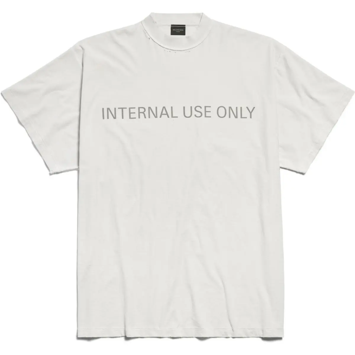 Balenciaga FW24 ‘Internal Use Only’ Inside-Out T-Shirt White