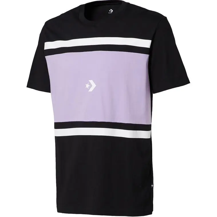 Converse Tee Colorblock Short T Shirt Men's Black
