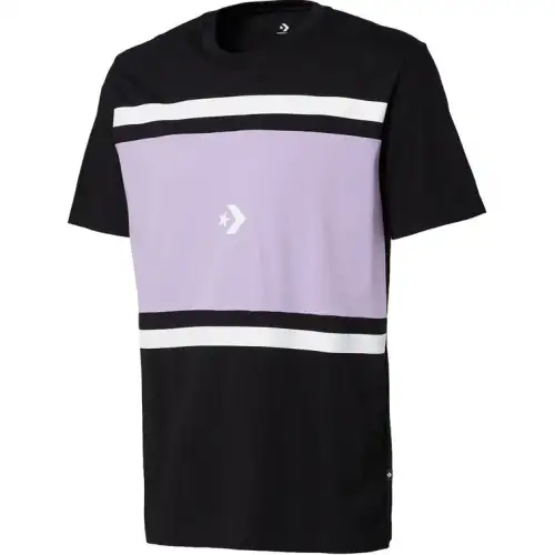 Converse Tee Colorblock Short T Shirt Men's Black