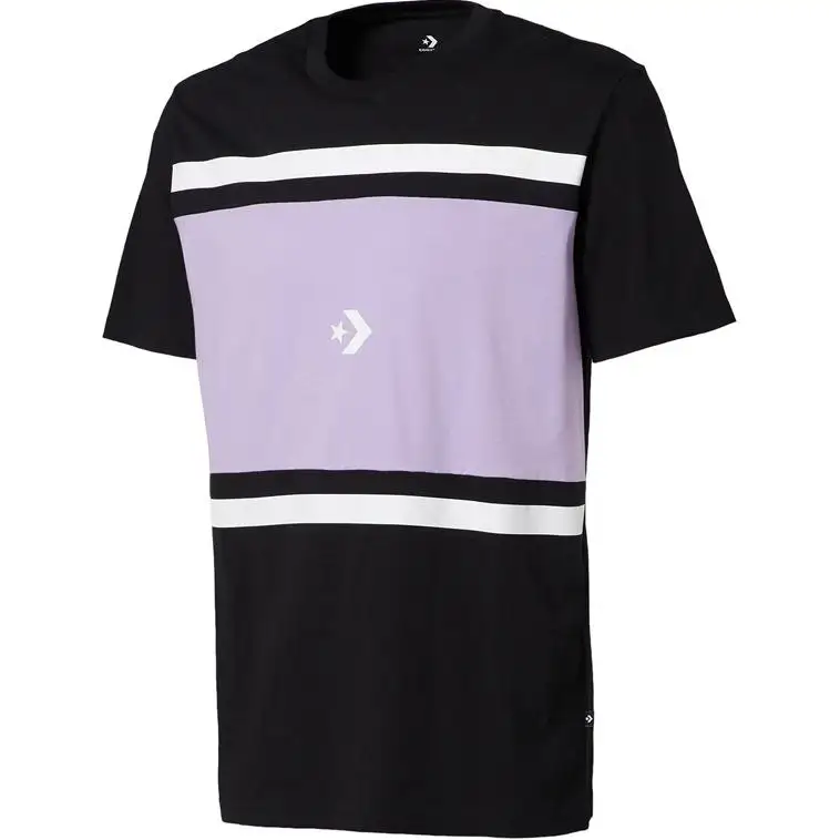 Converse Tee Colorblock Short T Shirt Men's Black