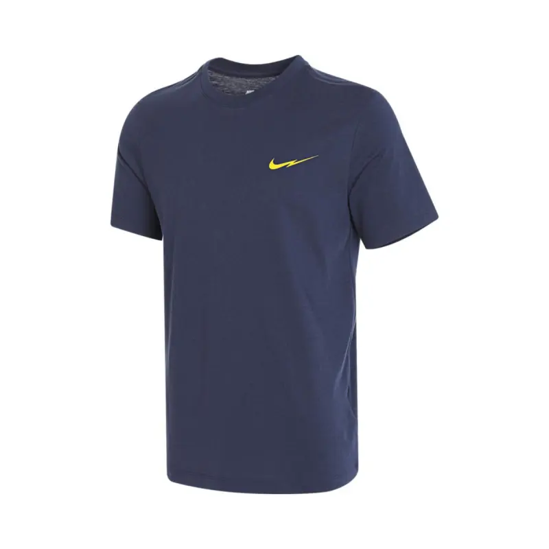 Nike T Shirts Men's Blue Crew Neck Moderate