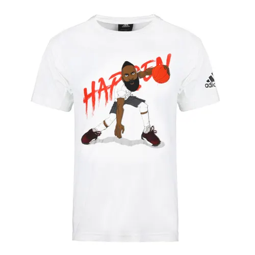 Adidas Originals HARDN GEEK UP 2 T Shirt Men's White