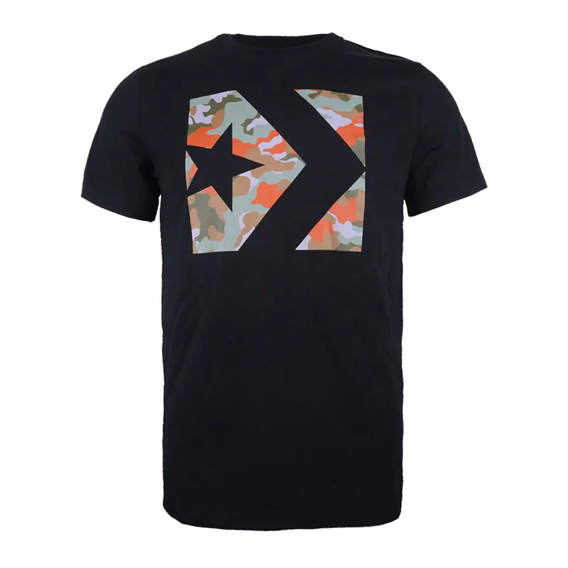 Converse Star Chevron Camo Fill Bo T Shirt Men's Black