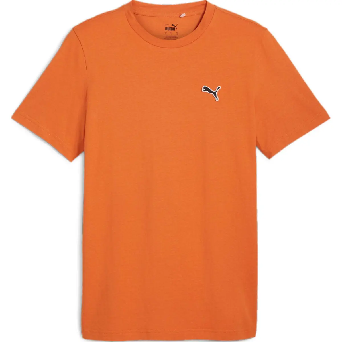 PUMA T-Shirts Men's Orange Crew Neck