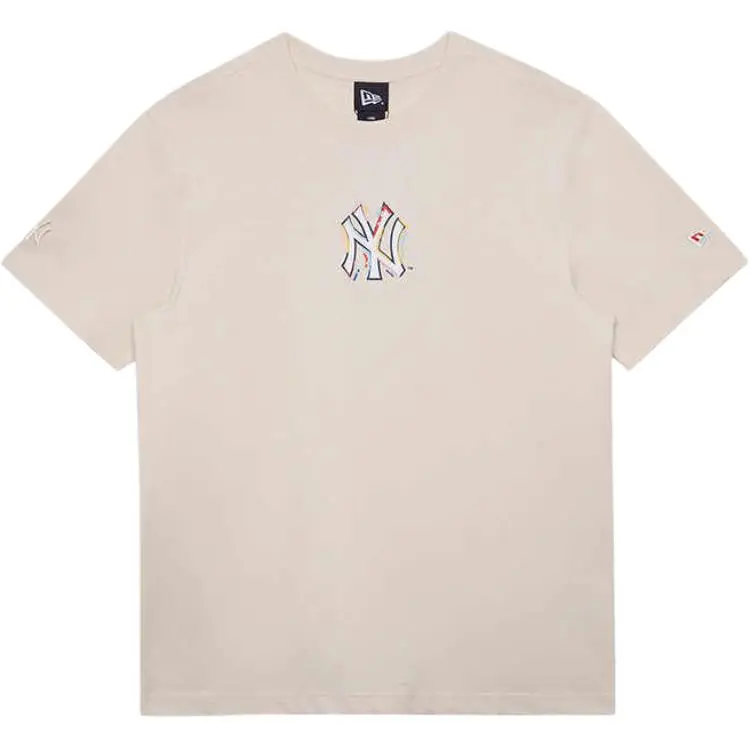 New Era T Shirt Unisex Milk White