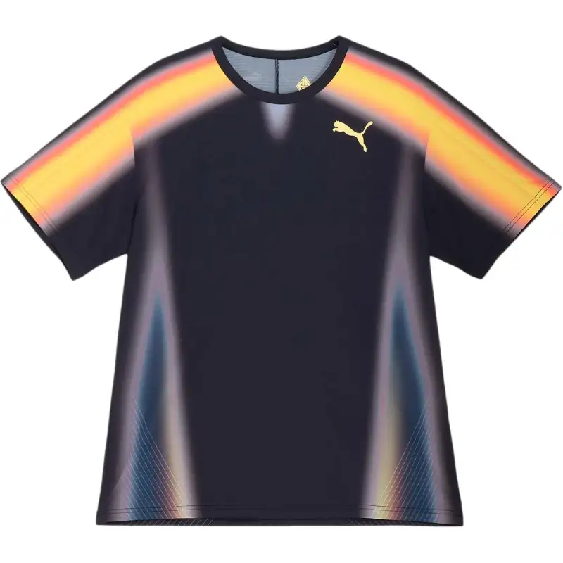 PUMA HSB DAWN T Shirts Men's Black Crew Neck Moderate Straight Fit