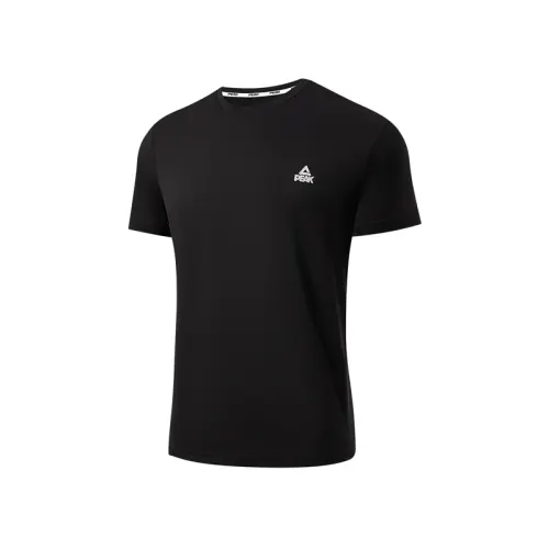 Base breathable respiratory system, quick dry sports black short sleeve T-shirt for gym for badminton, for running