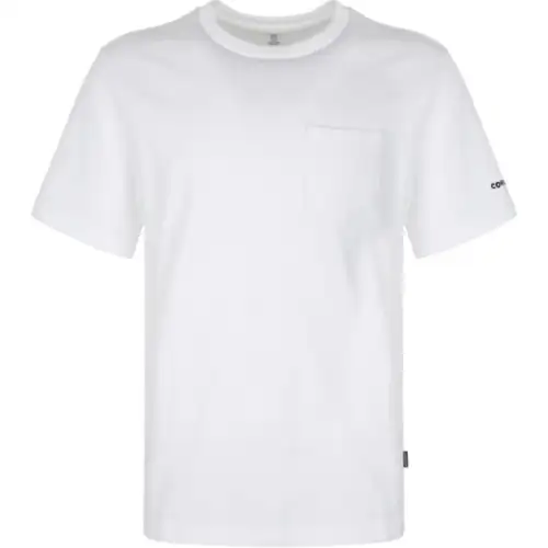 Converse T Shirts Men's White Crew Neck Moderate