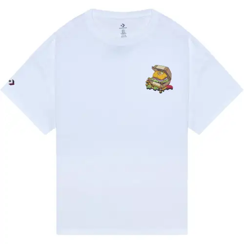 Converse T Shirts Unisex White Crew Neck Moderate