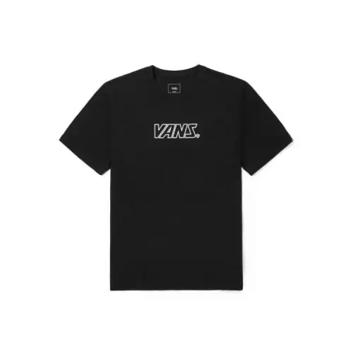 Vans T Shirts Unisex Black Crew Neck Moderate