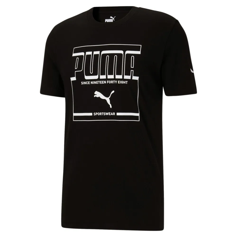 PUMA Graphic T Shirt Men's Black