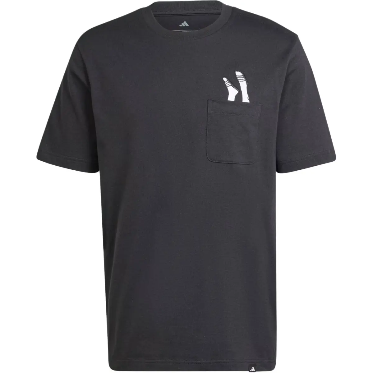 Adidas Lounge Slides Graphic Pocket T Shirt