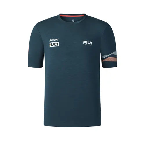 FILA CYCLING T Shirt Men's Coral Reef Blue