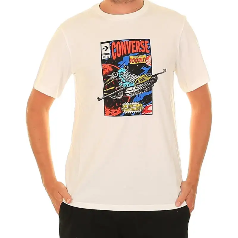 Converse Comic Cover T Shirt Men's Ecru