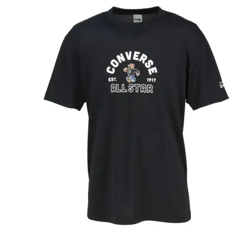 Converse T Shirt Unisex Black × White