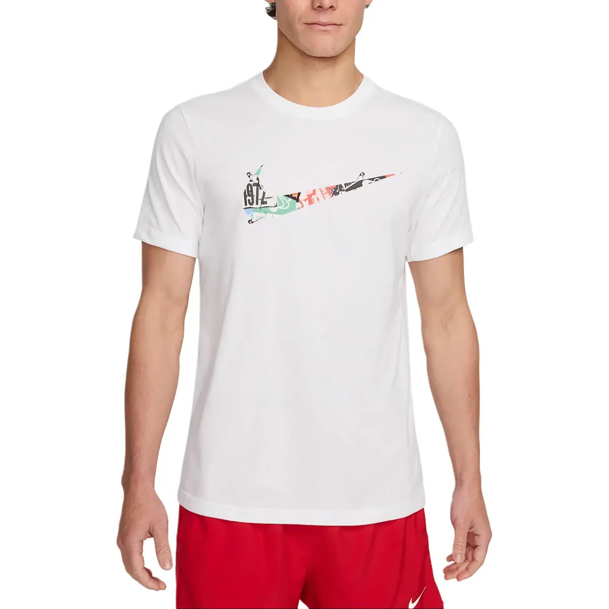 Nike T-Shirts Men's White Crew Neck