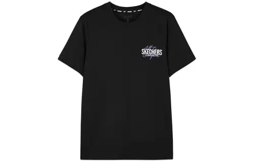 Skechers T Shirt Unisex Carbon Black